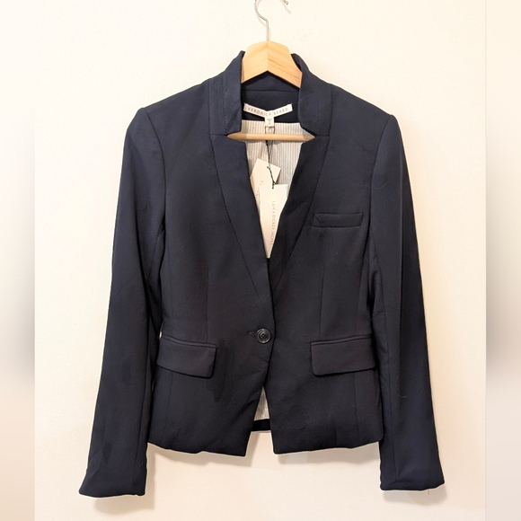 Veronica Beard Jackets & Blazers - Veronica Beard Navy Farley Dickey Jacket Women's Single Button Blazer Size 0